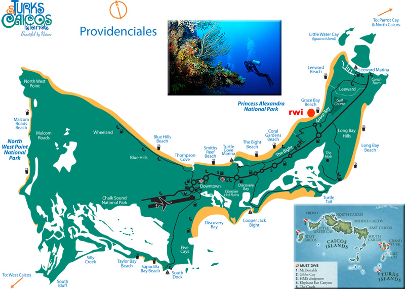 Providenciales map